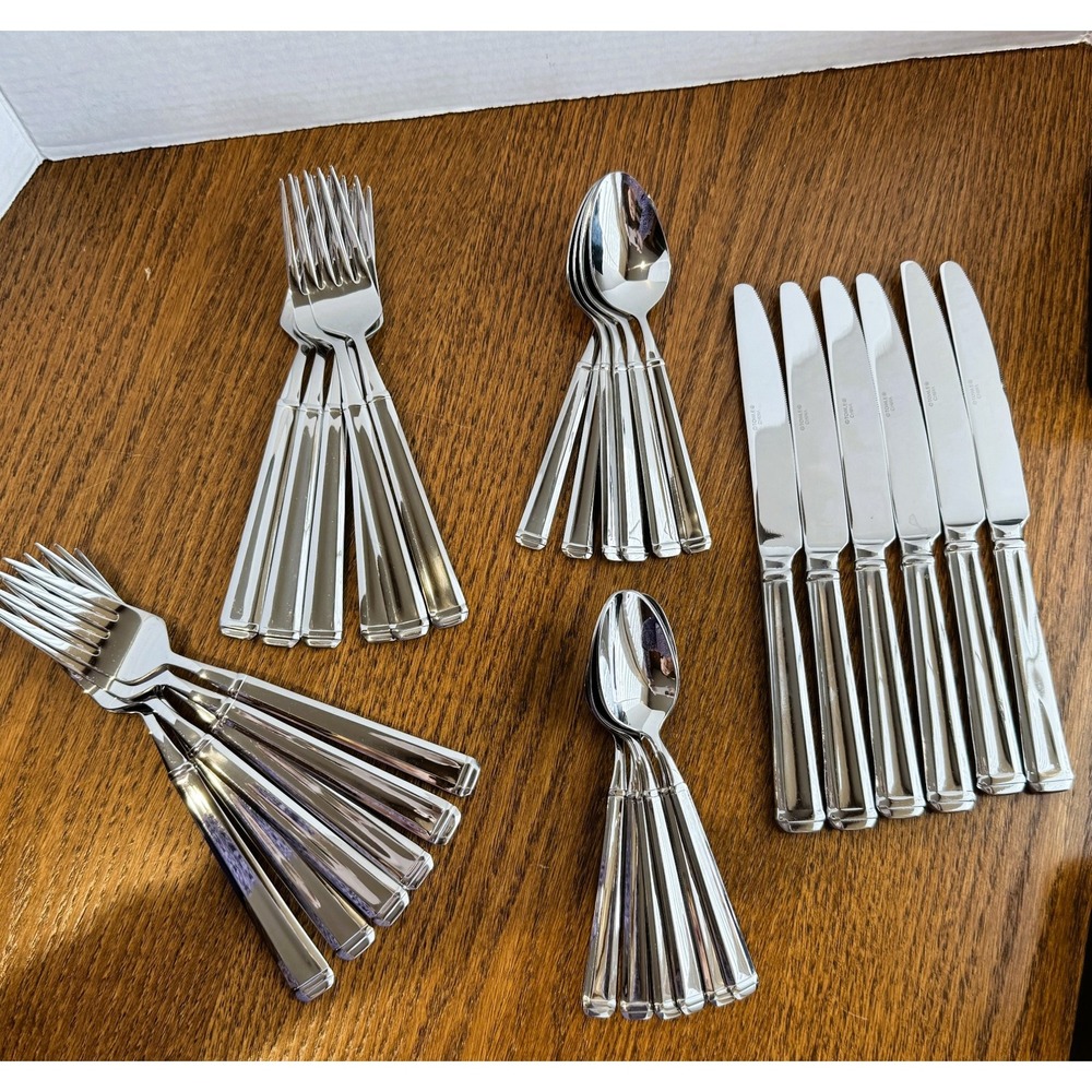 Towle Stainless Flatware LANCASTER Lot 12 Dinner Forks, 12 Teaspoons, 6 Knives